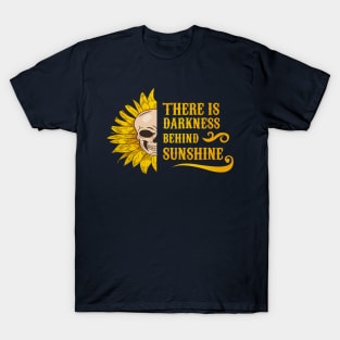 Sunflower Skull illustration T-Shirt